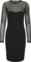 Vmkayly l/s mesh dress exp Black