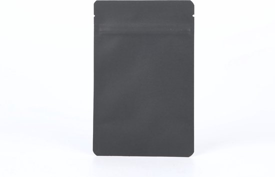 Stazakken Zwart Kraft 8x5x13cm - 28 gram (100 stuks) - Doypacks - Stand up pouches — afbeelding 4