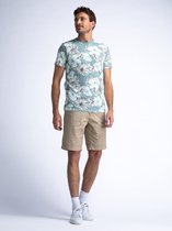 Petrol Industries - Heren Chino Short met Riem Tropicana - Bruin - Maat XS