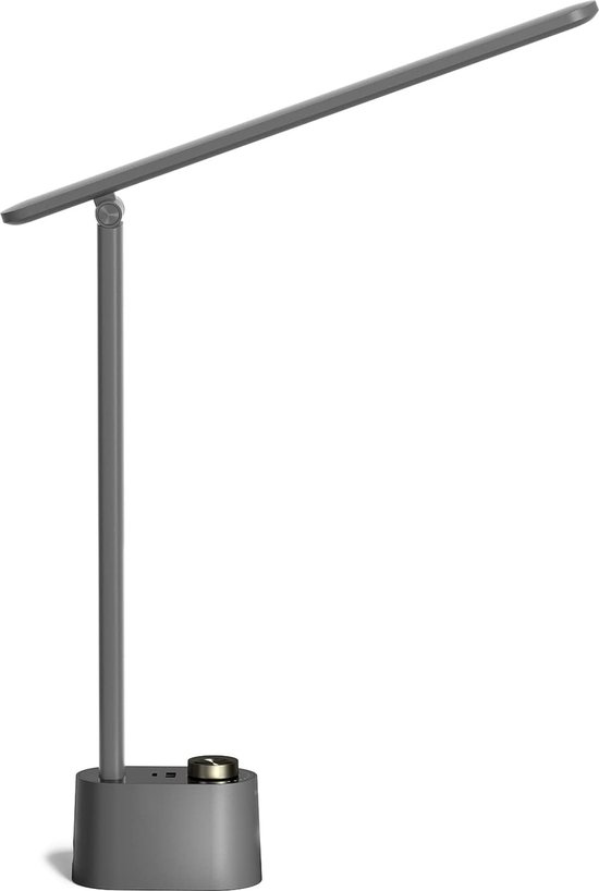 Lampe de bureau LED Honeywell HWT-H01G - dimmable - Port de chargement USB - 3 modes de couleur - gris