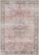 SURYA Tapis - Salon, Chambre - Tapis Oriental Vintage Lavable ELENA - Rose - 200x275cm