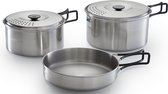 Campingaz Camping Kit – 5-delige camping pannenset – RVS – siliconen handgrepen