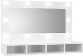 vidaXL-Spiegelkast-met-LED-verlichting-90x31,5x62-cm-hoogglans-wit