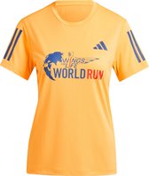 adidas Performance Wings for Life World Run Participant T-shirt - Dames - Oranje- XS