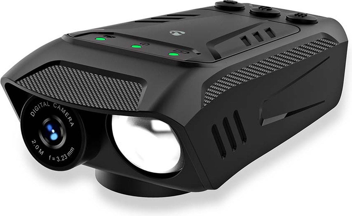 Nedis Fietscamera - 1080p@30fps - 2 MPixel - 600 min - 70 ° - 600 min - Mounts inbegrepen - Zwart
