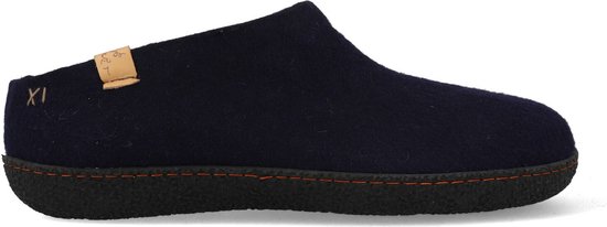 Tofvel Slipa Wolvilt Instap Pantoffels Navy Blue Maat 42
