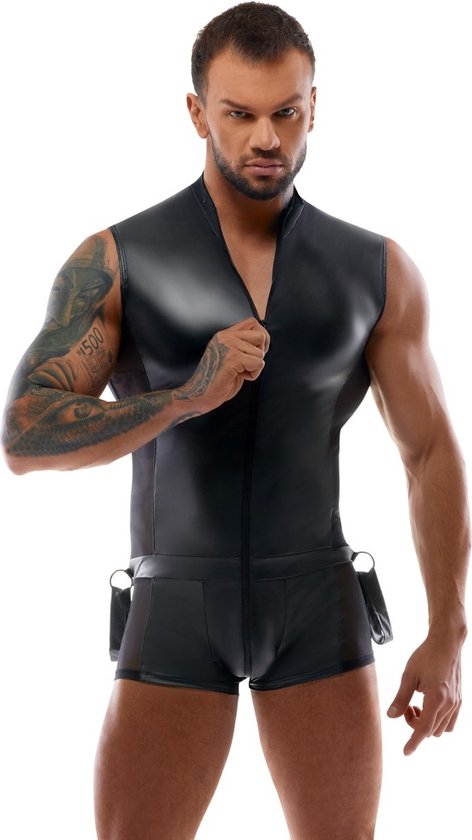 Mouwloze Bondage Mannen Jumpsuit