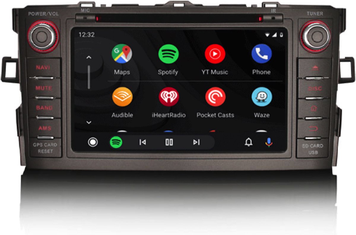 Toyota Auris CarPlay Grijs | Navigatie | Android 12 | Android Auto