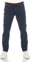 Wrangler Heren Jeans Broeken Texas Slim Stretch slim Fit Blauw 33W / 34L Volwassenen Denim Jeansbroek