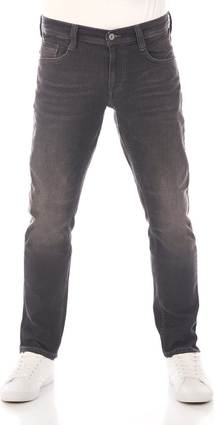 Mustang Heren Jeans Broeken Oregon tapered Fit Zwart 32W / 32L Volwassenen Denim Jeansbroek