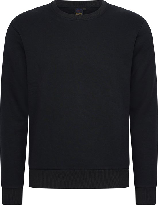 Mario Russo Sweater - Trui Heren - Sweater Heren - Zwart - XXL