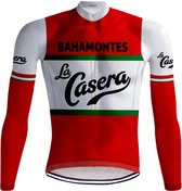 Veste de cyclisme rétro (polaire) La Casera Rouge - REDTED (L)