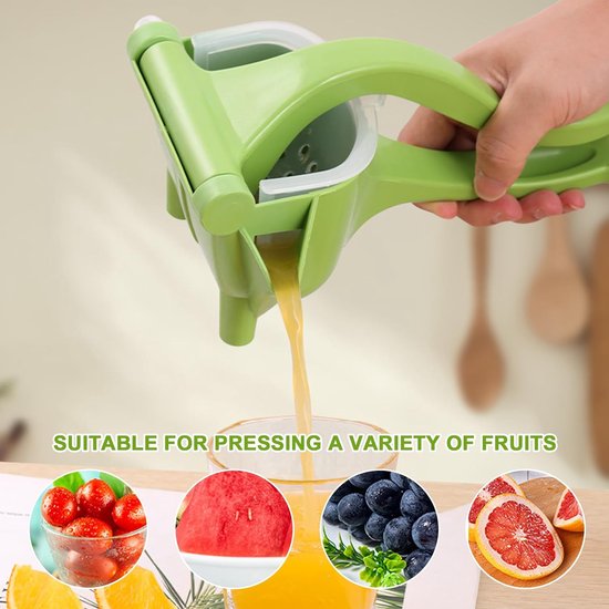 Presse-Agrumes Manuel Bleu - Pour Citrons, Oranges, Pamplemousses - Capacité 0.5L - Lavable Lave-Vaisselle