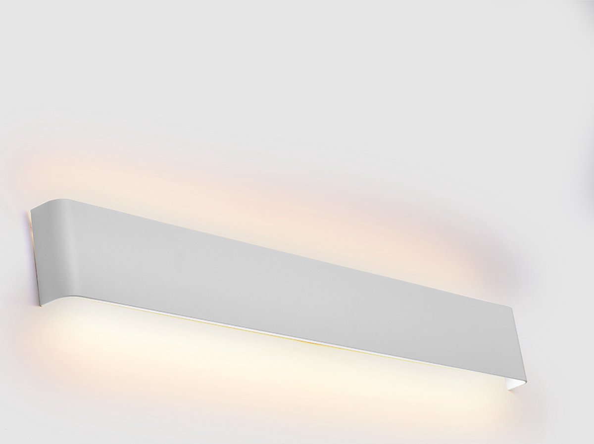 Witte wandlamp met geïntegreerde LEDs, 83 cm - Norell