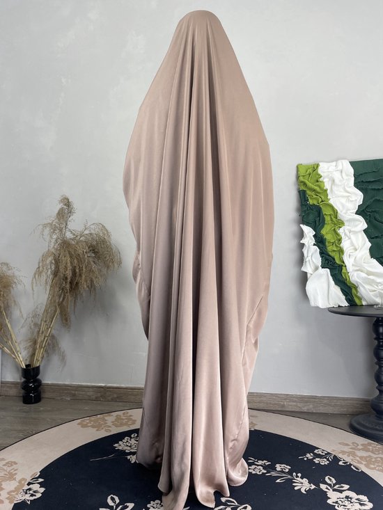 Nivard Vêtements de prière Femmes - Abaya - Vêtements islamiques - Khimar - Jilbab - Femme - Alhamdulillah - Vert clair