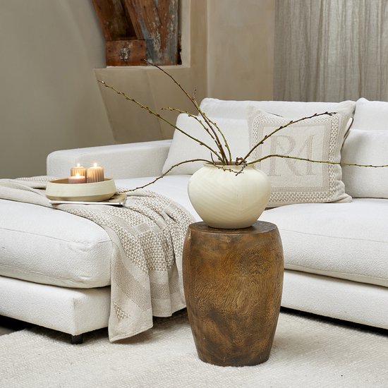 J-Line Vaas Bol Glas Oranje Large - Home Living Deco J-Line Vaas Bol Glas Oranje Large - Home Living Deco
