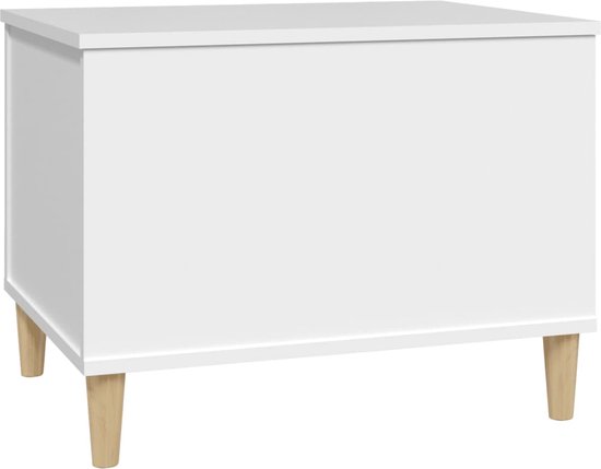 Salontafel 90x44,5x45 cm bewerkt hout wit Salontafel 90x44,5x45 cm bewerkt hout wit