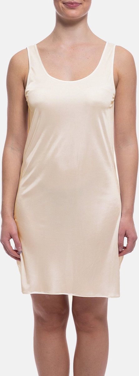 Gaubert Onderjurk 90CM - Brede bandjes - Gladde dames onderjurk - Wit - Zwart - Beige - XXL - Beige