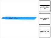 Komet reciprozaagblad PALLETS 225mm 10-14tpi 10 st. ( 2x 501.400 ) HSS-BI-Metaal Vario