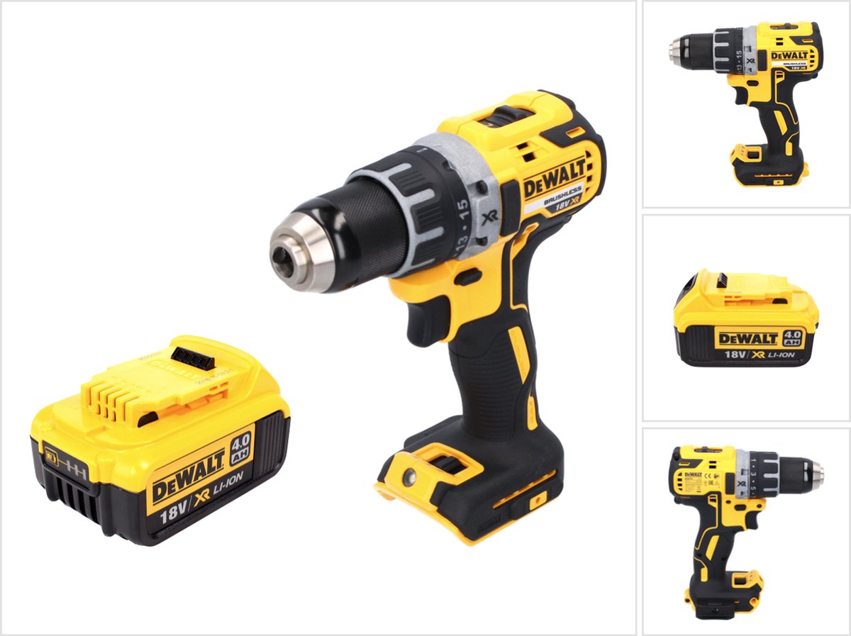 DeWalt DCD 791 N accuboormachine 18 V 70 Nm borstelloos + 1x accu 4.0 Ah - zonder lader