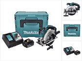 Makita DSS 611 RG1J Accucirkelzaag 18 V 165 mm + 1x accu 6.0 Ah + lader + Makpac