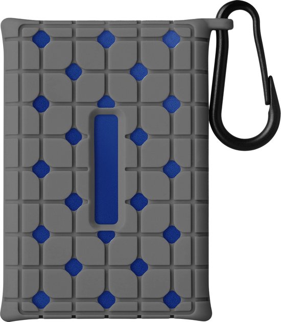 kwmobile case voor harde schijf - geschikt voor Samsung T7 Portable SSD - SSD-cover van silicone - In grijs