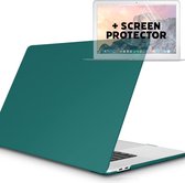 2-in-1 Beschermset - Geschikt voor MacBook Pro 13 inch - Case + Screenprotector - Hardcase - A1706/A1708/A2338/A2686 (M1,M2,Touchbar, 2016-2022) - Groen