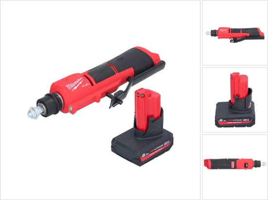 Milwaukee M12 FTB-501 Snoerloze Bandenfrees 12 V 7/16" Hex Brushless + 1x accu 5.0 Ah - zonder lader