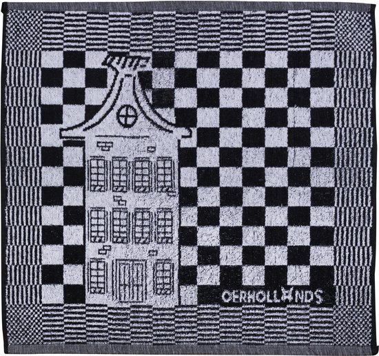 Torchon de Cuisine et torchon de Luxe - Set de 12 - manoir - noir