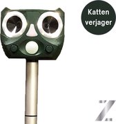 Zenvo Ultrasone Kattenverjager voor de Tuin- Kattenschrik - Verdrijft Katten, Ratten, Vogels - 360° - Groen