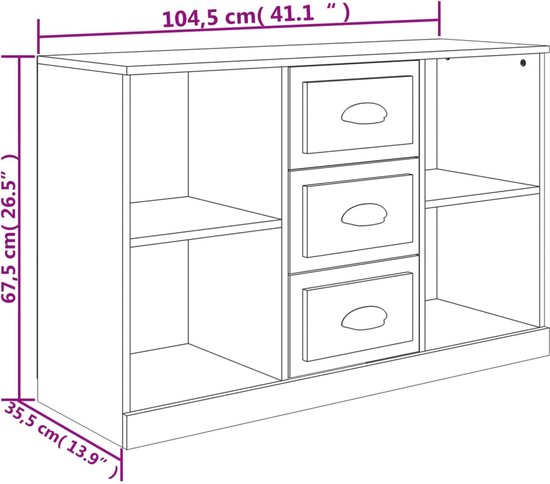 Hoge Houtlook Houten Hal kasten 4 laden kopen? | Tot 47% korting