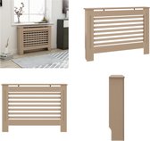 vidaXL Radiatorombouw 112x19x81 cm MDF - Radiatorombouw - Radiatorombouwen - Radiator Ombouw - Radiator Ombouwen