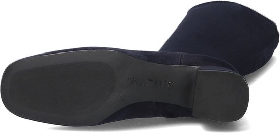 Zool van een donkerblauwe Unisa hoge laars met 'UNISA' logo.