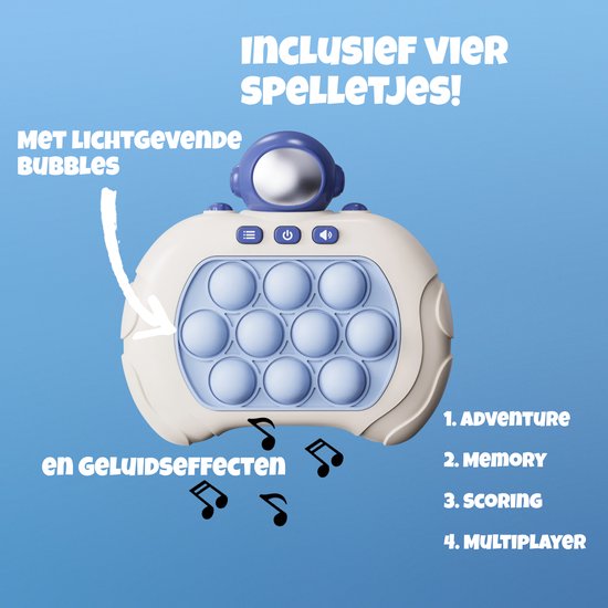 Pop It Elektronisch, Pop It Fidget-speelgoed, Pop It Fidget Speelgoed Sensorisch Ontwikkeling Aandachtstraining Pop It Elektronisch, Pop It Fidget-speelgoed, Pop It Fidget Speelgoed Sensorisch Ontwikkeling Aandachtstraining