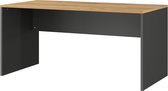 Bureau Pytheas Chêne Graphite - 158x79cm - Hauteur 75 cm - Hauteur réglable
