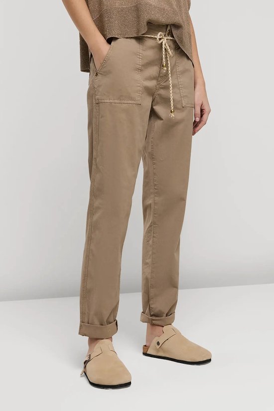 4s2566-11907 Tapered pants brisk stretch cotton twill