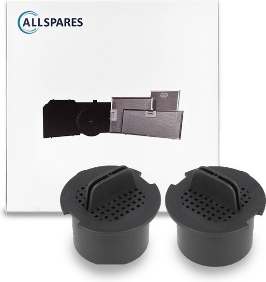 Filtre à charbon AllSpares (2 pièces) pour Caves à vin adapté à Liebherr FreshAir 9447050 (40x40x26mm)