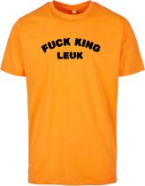 Koningsdag t-shirt oranje 3XL - Fuck King leuk - soBAD.| Oranje shirt dames | Oranje shirt heren | Koningsdag | Oranje collectie