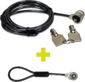 Port Designs Twin Head Keyed Security Cable