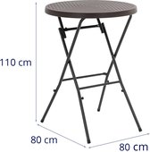 Uniprodo - Opvouwbare tafel - 0 x 0 x 0 cm - 75 kg - binnen/buiten - zwart