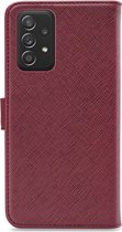My Style Flex Wallet Telefoonhoesje geschikt voor Samsung Galaxy A52/A52 5G/A52s 5G Hoesje Bookcase Portemonnee - Bordeaux