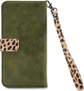Mobilize Gelly Wallet Zipper Samsung Galaxy A31 Hoesje Olive Leopard