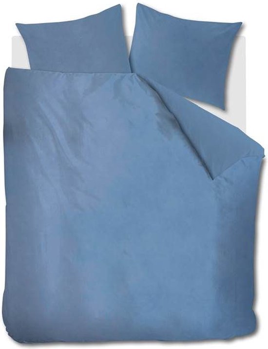 At Home by BeddingHouse Tender dekbedovertrek - Lits-Jumeaux XL - 260x200/220 - Mid Blue