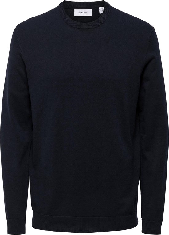Pull pour homme ONLY & SONS ONSALEX 12 SOLID CREW NECK KNIT - Taille S