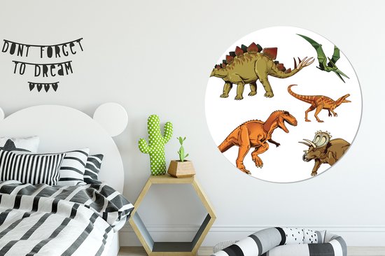 Little Deco Graz Design DL702-2 Muursticker voor kinderkamer, rond, motief maan en sterren