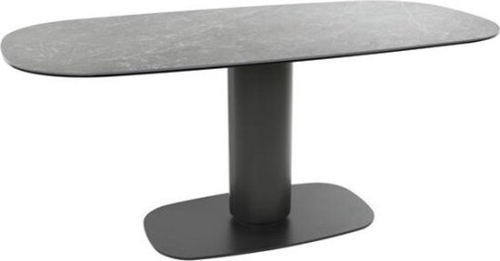 Eettafel Andor 180 cm kolom ceramic - zwart