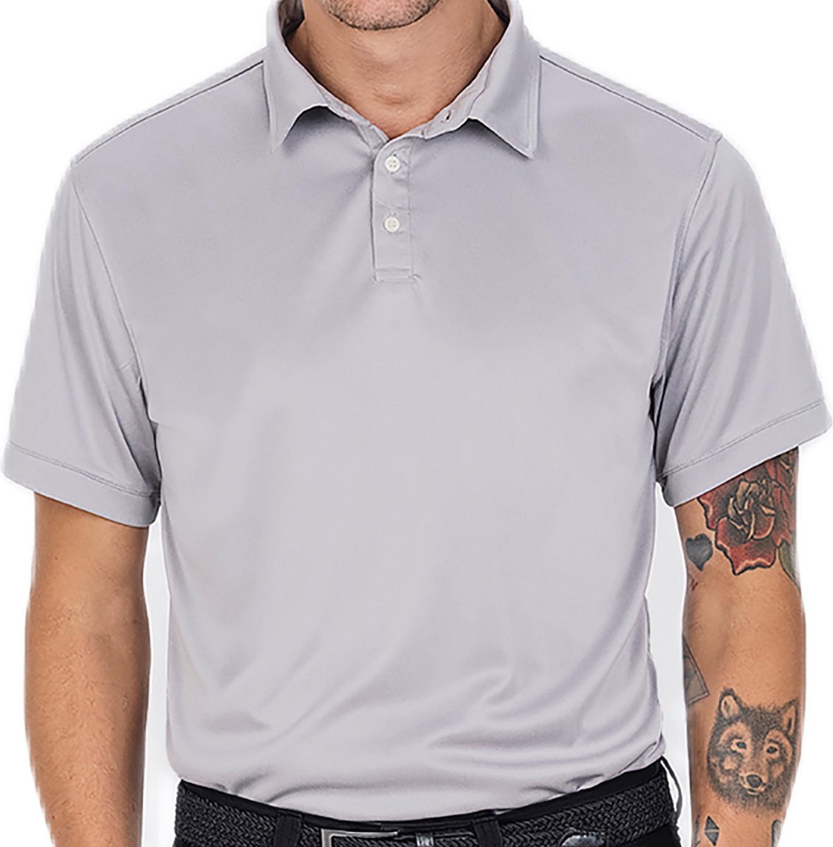 Func Factory mannen Poloshirt Mac zilvergrijs maat XXL