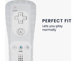 kwmobile Siliconen hoesje geschikt voor Nintendo Wii Remote Controller hoesje - Zachte bescherm skin - transparant