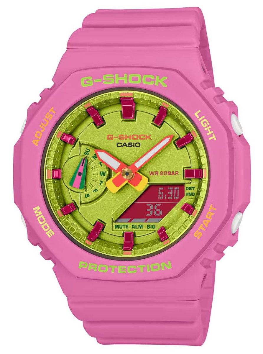 Casio GMA-S2100BS-4AER unisex horloge 43 mm - Roze