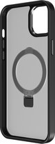 Muvit, Case Geschikt voor Apple iPhone 15 met Ring Stand-functie MagSafe, Zwart